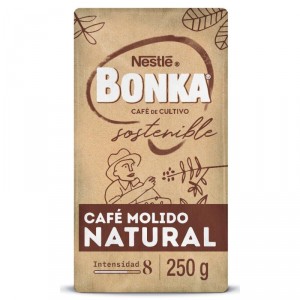 CAFE BONKA MOLIDO NATURAL 250 GRS