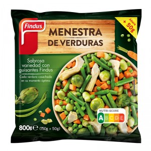 MENESTRA FINDUS DE VERDURA 800 GRS